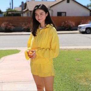Girlfriend Collective Lemon Windbreaker